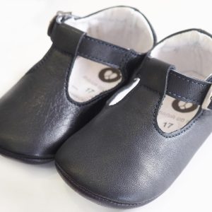 Babuchas pele azul marinho Mania do Pé